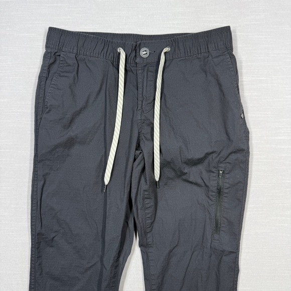 Vuori Womens Small Ripstop Pants Charcoal Gray Organic Cotton Blend VW401 - Picture 3 of 16